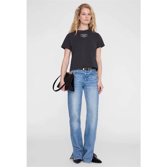 Anine Bing Shelley Studio T-shirt, Vintage Black